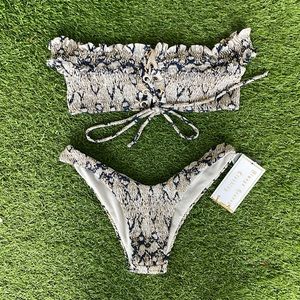 Snake skin bikini set
